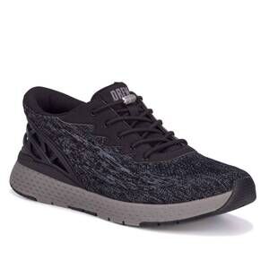 NEW DREW men's explore comfort arch support sneaker in black mesh combo